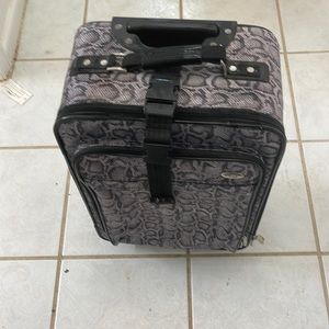Nice suitcase with wheels and handle